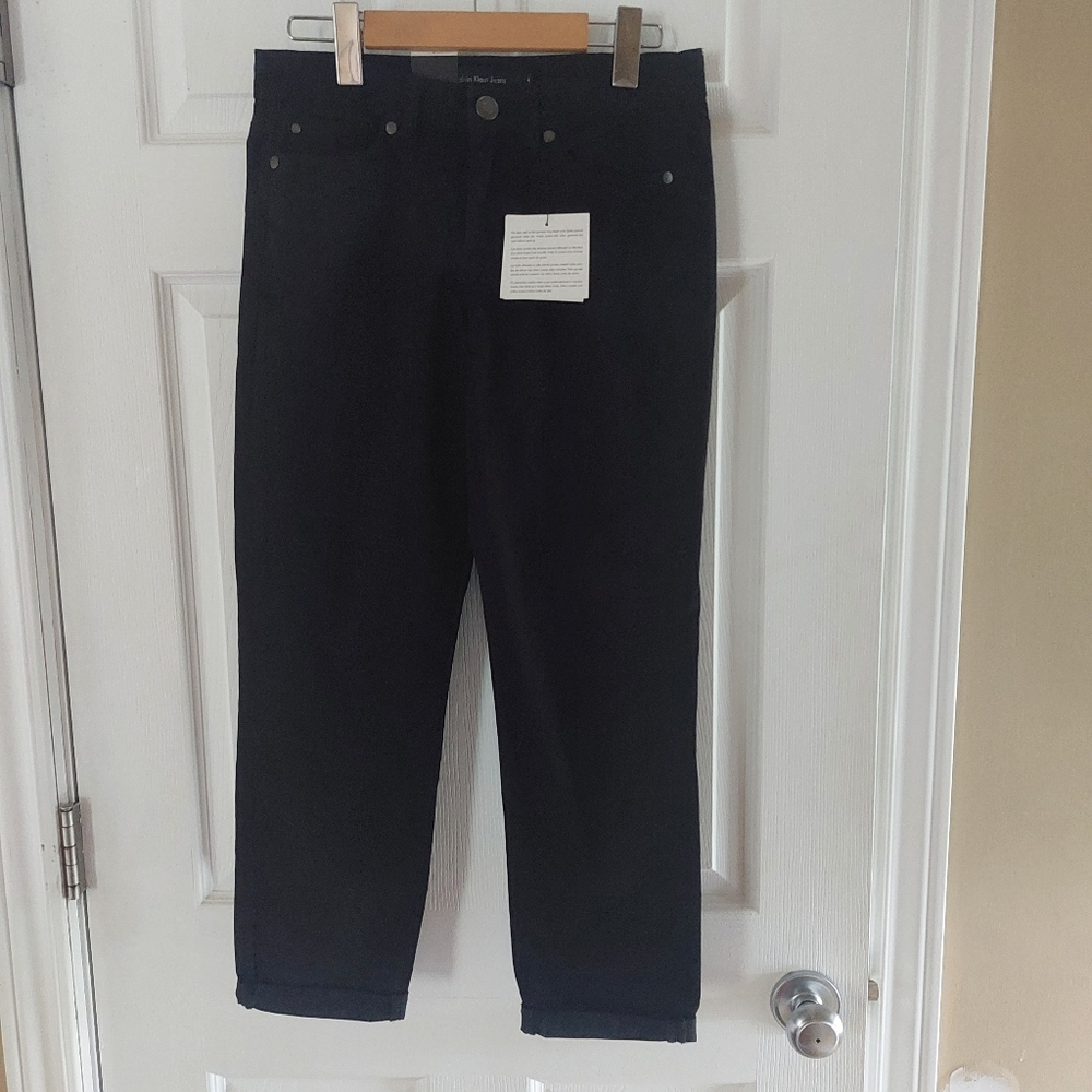 NWT CKs WOMEN'S Black POWER STRETCH SKiNNY CROP Jeans